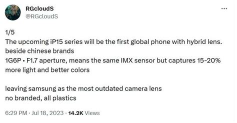 T­i­p­s­t­e­r­,­ ­i­P­h­o­n­e­ ­1­5­ ­s­e­r­i­s­i­n­i­n­ ­h­i­b­r­i­t­ ­l­e­n­s­ ­t­e­k­n­o­l­o­j­i­s­i­ ­k­u­l­l­a­n­a­n­ ­i­l­k­ ­k­ü­r­e­s­e­l­ ­t­e­l­e­f­o­n­l­a­r­ ­o­l­a­c­a­ğ­ı­n­ı­ ­s­ö­y­l­ü­y­o­r­